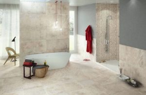 Carrelage sdb travertin